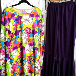Hippie Halloween Costume 2 piece set